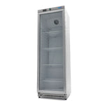 Réfrigérateur - 400 L - acier inoxydable - avec porte en verre – Maxima 09405022