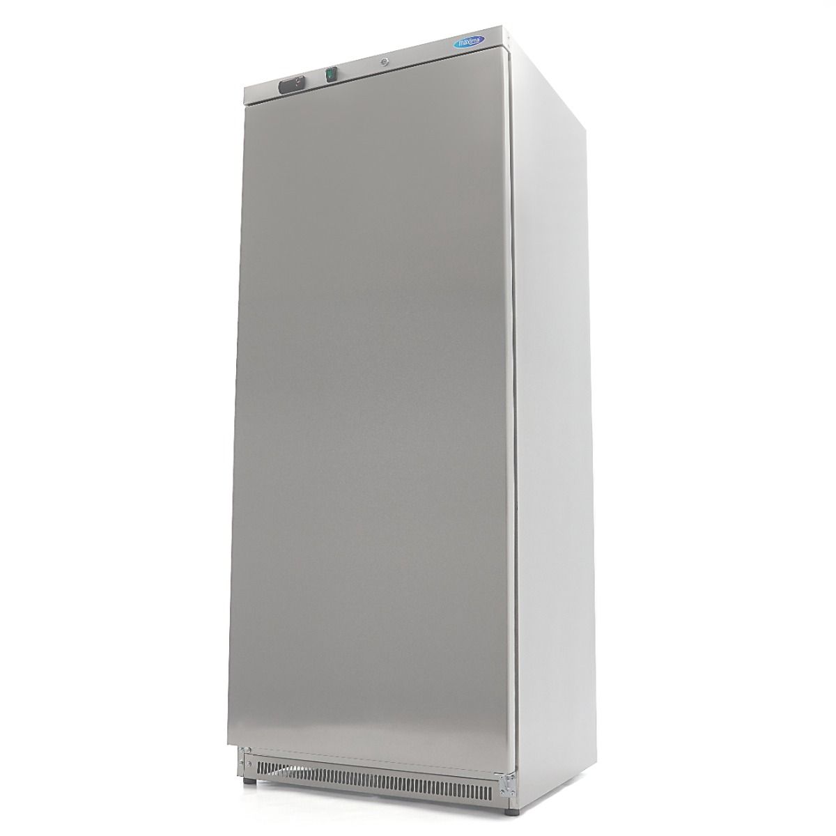Réfrigérateur - 600 L - 4 étagères réglables - acier inoxydable – Maxima 09405028
