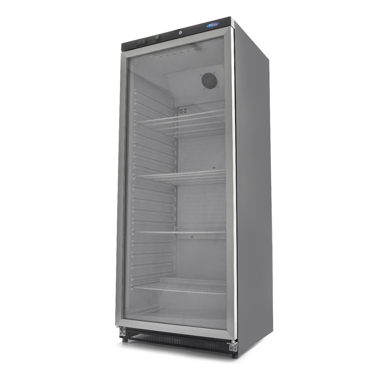 Réfrigérateur - 600 L - noir - avec porte en verre – Maxima 09405032