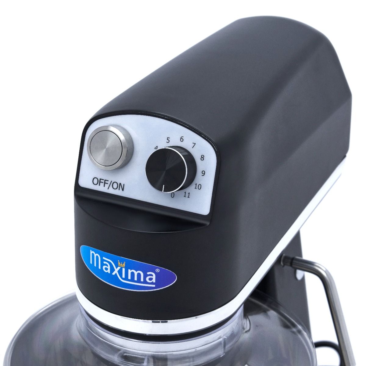 Mixer planétaire - 7 L - jusqu'à 2 kg de pâte - noir mat – Maxima 09360785