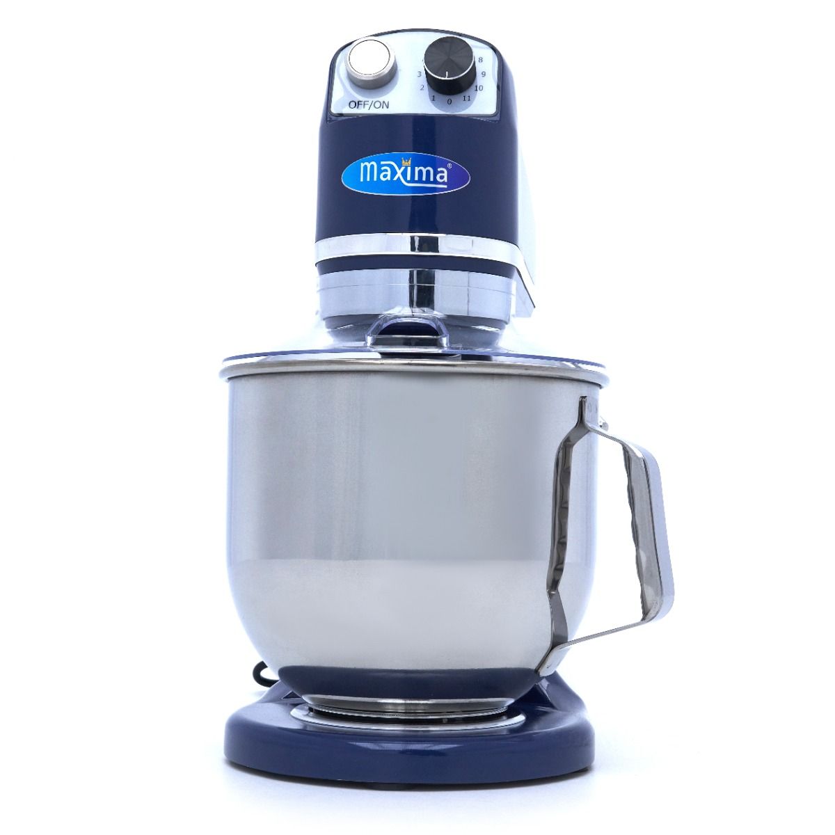Mixer planétaire - 7 L - jusqu'à 2 kg de pâte - bleu acier – Maxima 09360790