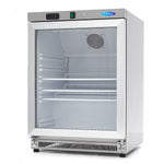 Réfrigérateur - 200 L - acier inoxydable - avec porte en verre – Maxima 09405010