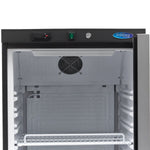 Réfrigérateur - 400 L - noir - avec porte en verre – Maxima 09405020