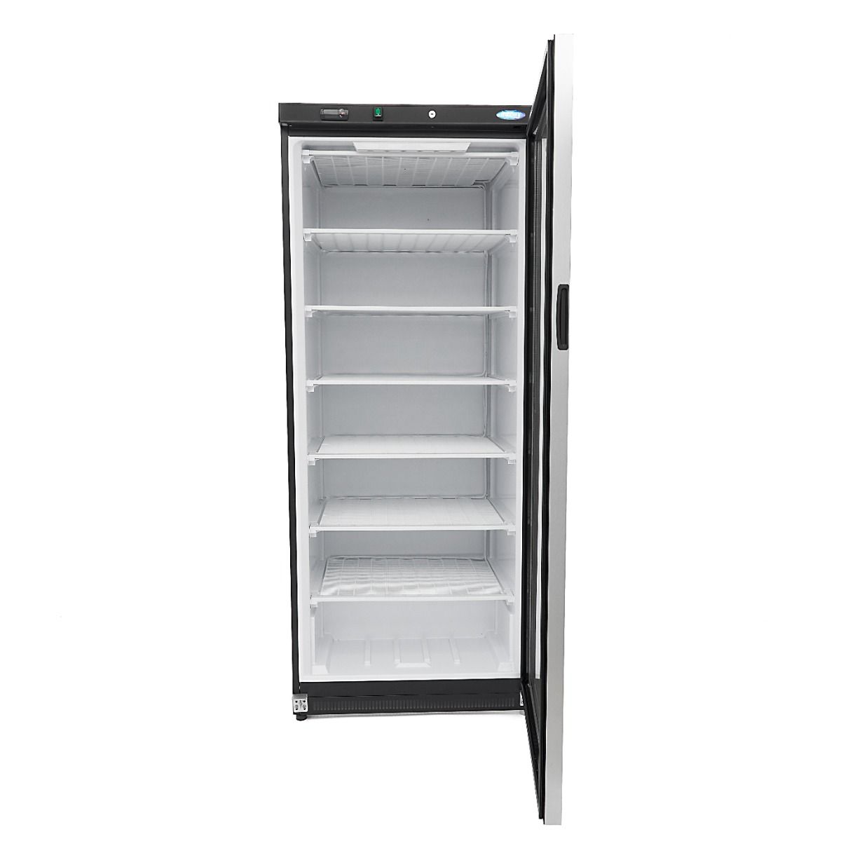 Congélateur - 600 L - noir - avec porte en verre – Maxima 09405033