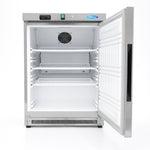 Réfrigérateur - 200 L - 3 étagères réglables - acier inoxydable – Maxima 09405004