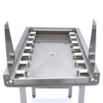 Table à rouleaux droits en acier inoxydable - pour convoyeur à paniers lave-vaisselle – Maxima 09240121