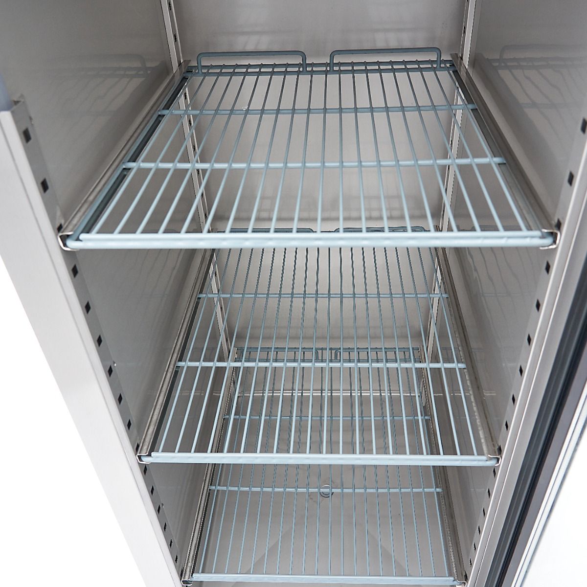Congélateur - 700 L - 3 étagères réglables (2/1 GN) - acier inoxydable - avec porte en verre – Maxima 09400036