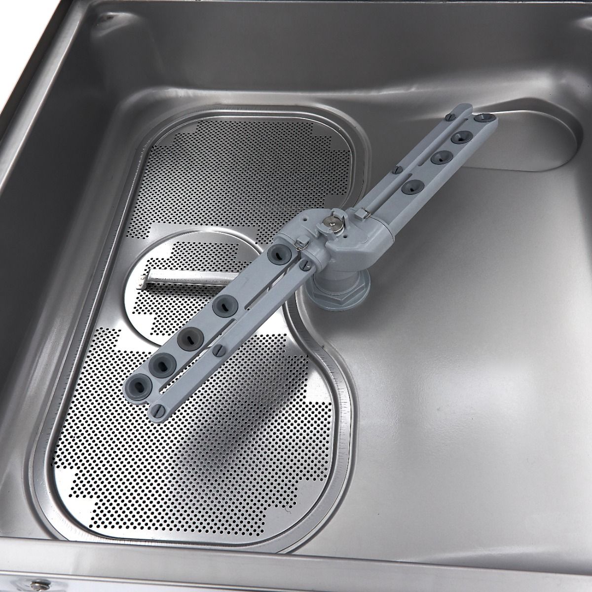 Lave-vaisselle à capot - 50x50cm - avec pompes de vidange, de rinçage et de savon - 400V – Maxima 09240080