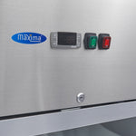 Congélateur - 700 L - 3 étagères réglables (2/1 GN) - acier inoxydable - avec porte en verre – Maxima 09400036