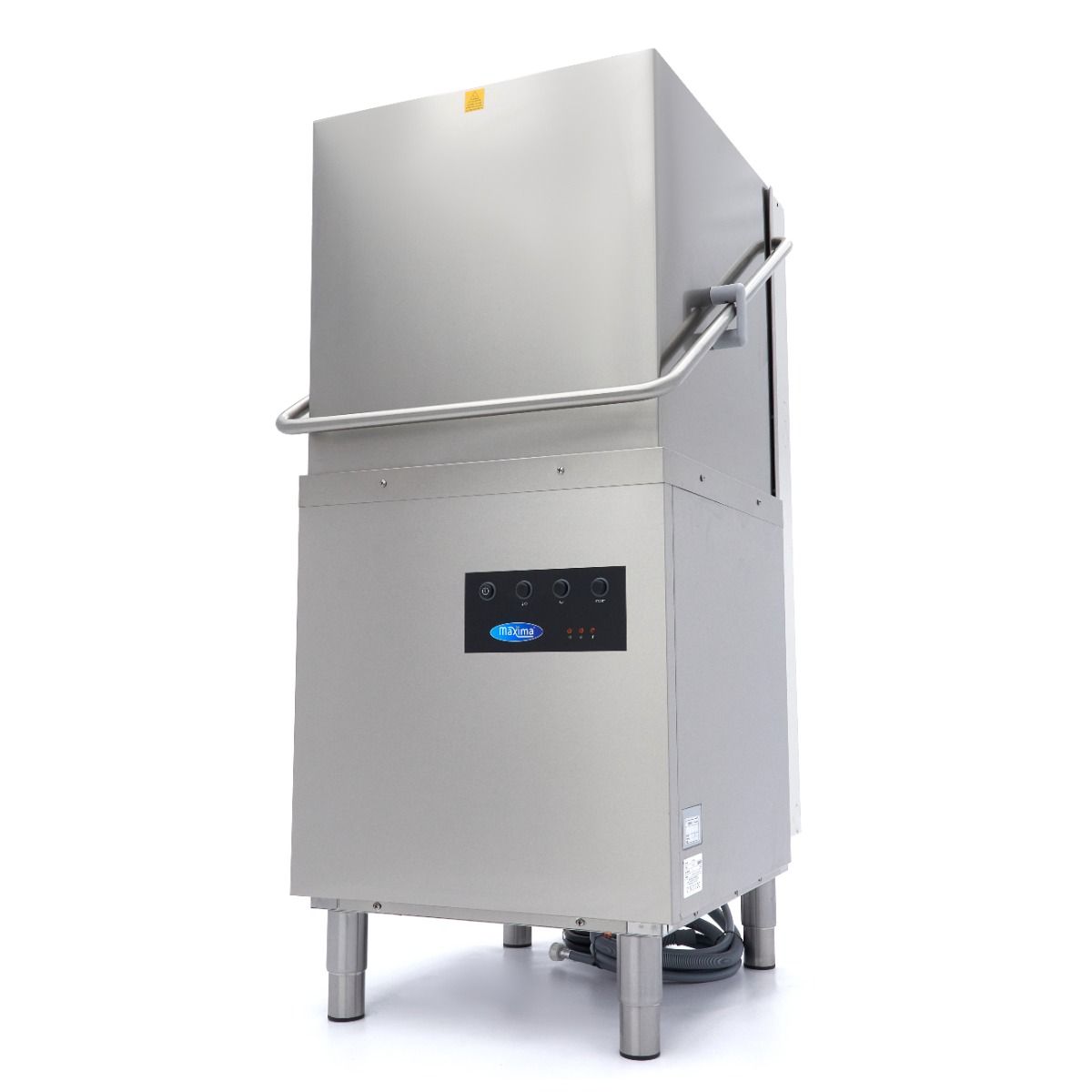 Lave-vaisselle à capot - 50x50cm - avec pompes de vidange, de rinçage et de savon - 400V – Maxima 09240080