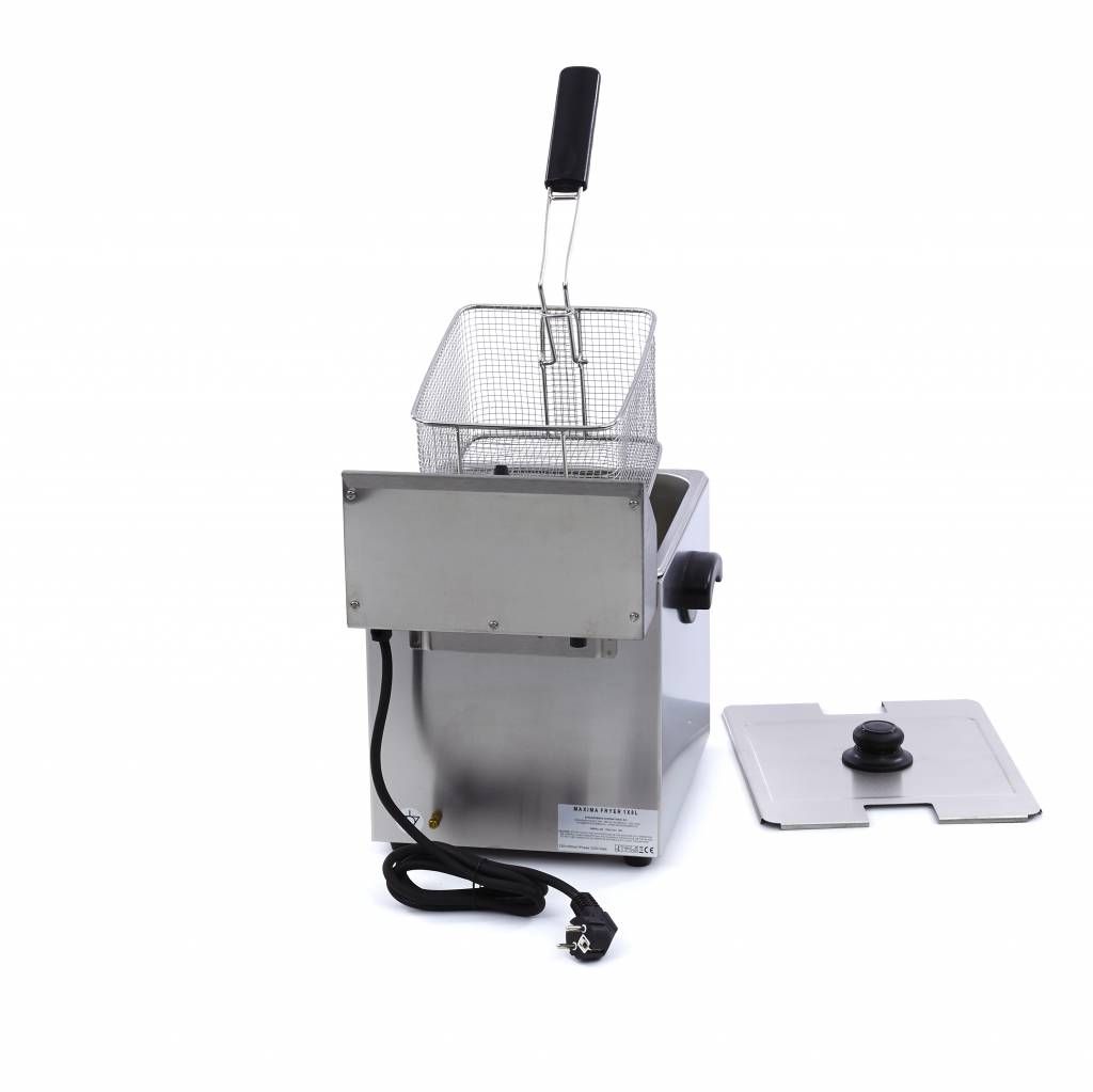 Friteuse - 8 L - 1 panier - avec robinet de vidange – Maxima 09300415