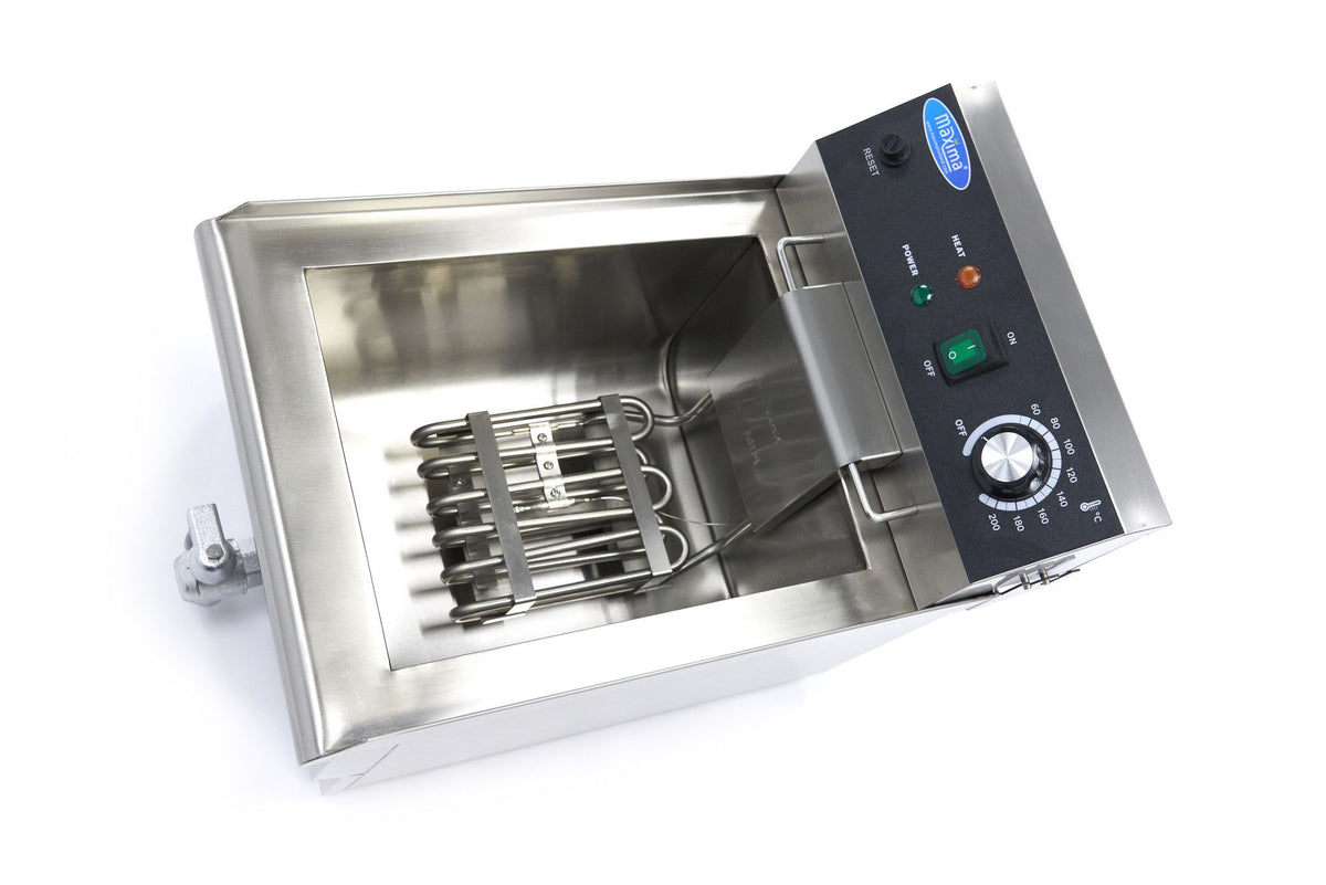 Friteuse - 13 L - 1 panier - avec robinet de vidange – Maxima 09365230