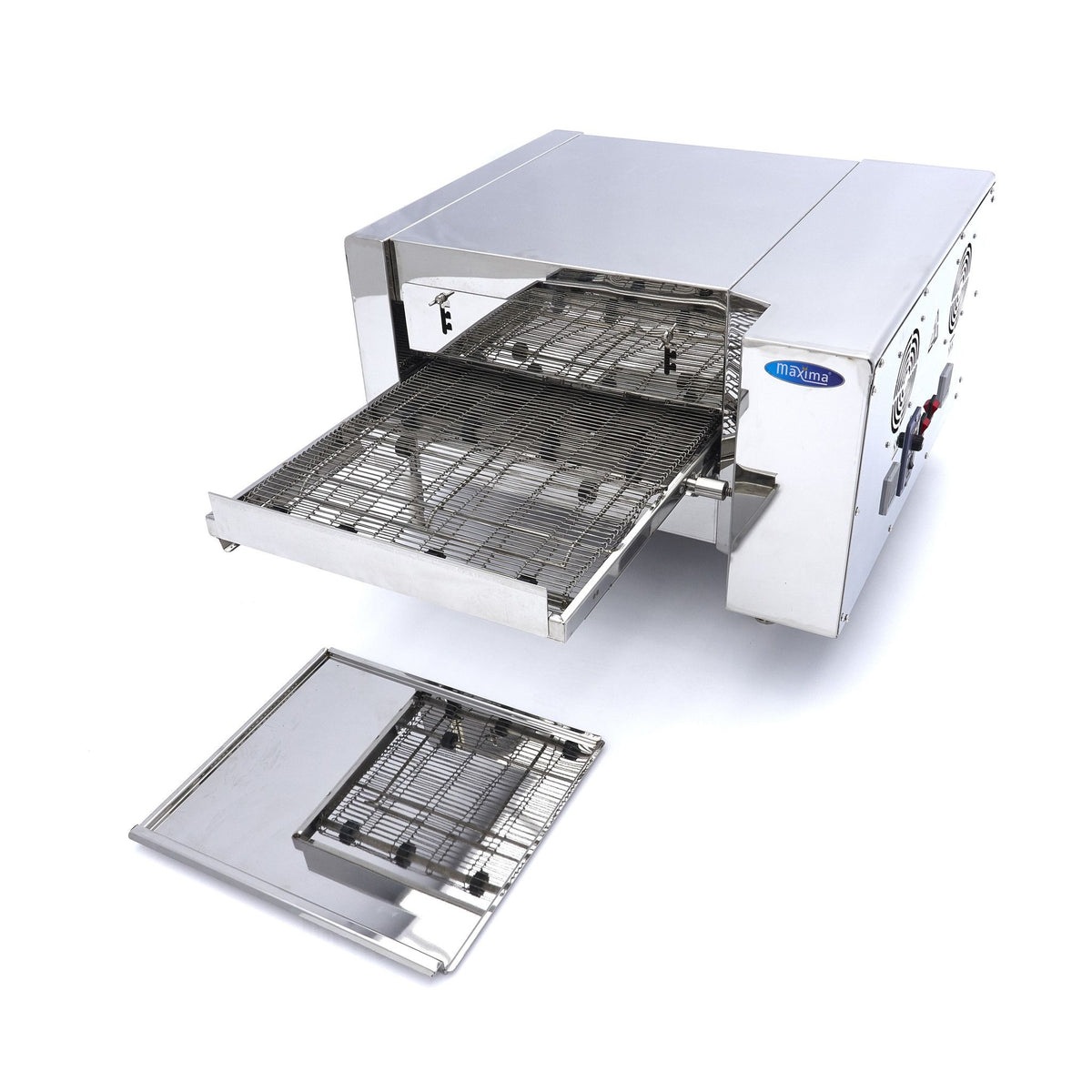 Four à pizza avec tapis roulant - s'adapte à 2 x Ø20 cm - 30 pizzas par heure – Maxima 09374150