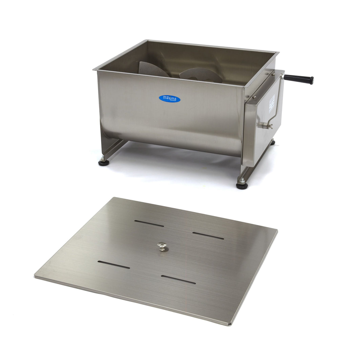 Mélangeur à viande - 60 L - 55 kg viande - axle double - manuel – Maxima 09368003