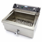 Friteuse - 30 L - 1 panier - avec robinet de vidange – Maxima 09365021