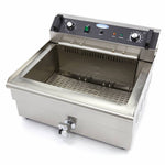 Friteuse - 30 L - 1 panier - avec robinet de vidange – Maxima 09365021