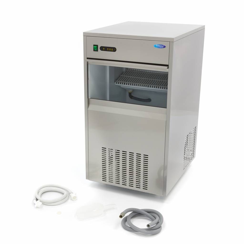 Machine à glaçons - 80 kg/jour - glaçons creux - refroidissement par air – Maxima 09300132