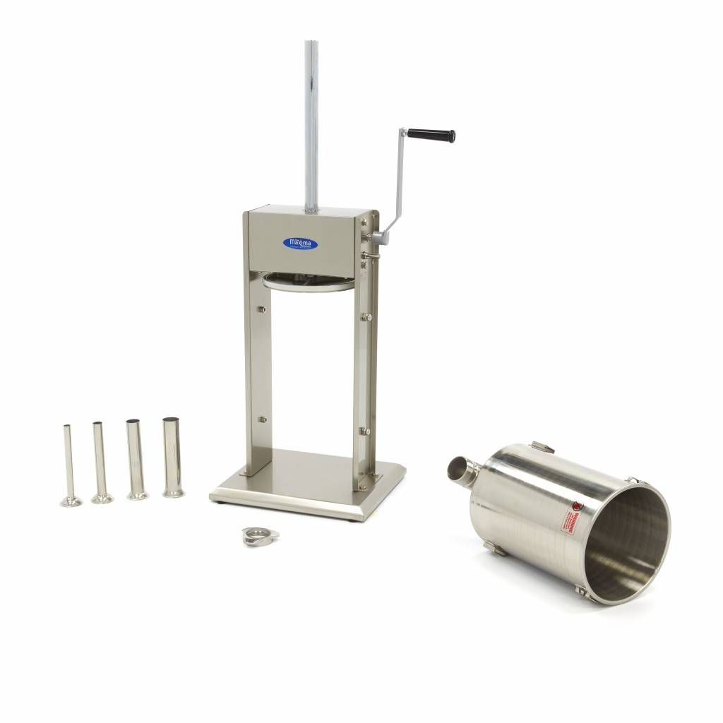 Poussoir à saucisses - 12 L - verticale -incl 4 tubes de remplissage – Maxima 09300464
