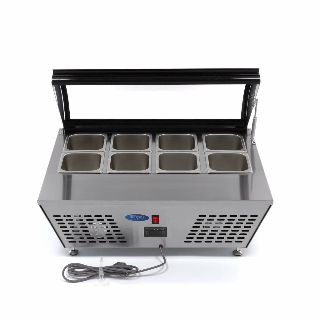 Saladette - 67 L - incl 8 x 1/6 GN - modèle de table – Maxima 09400870