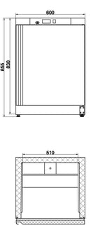 Armoires réfrigérées portes pleines — A20BPP-2 — 130 L – vue 2