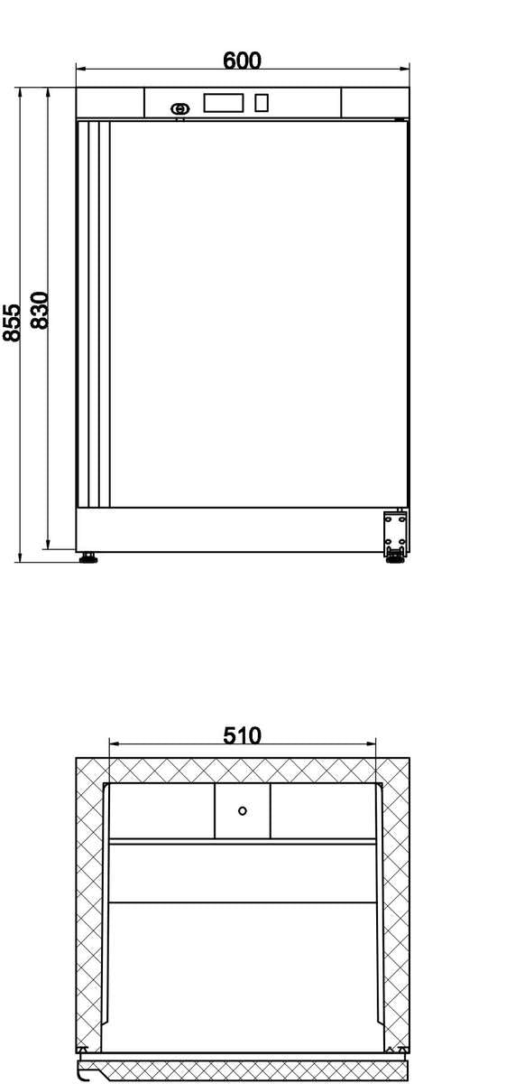 Armoires réfrigérées portes pleines — A20BPP-2 — 130 L – vue 2