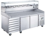 Tables à pizzas réfrigérées STAR — AA2PZ+TB — 580 L – vue 2