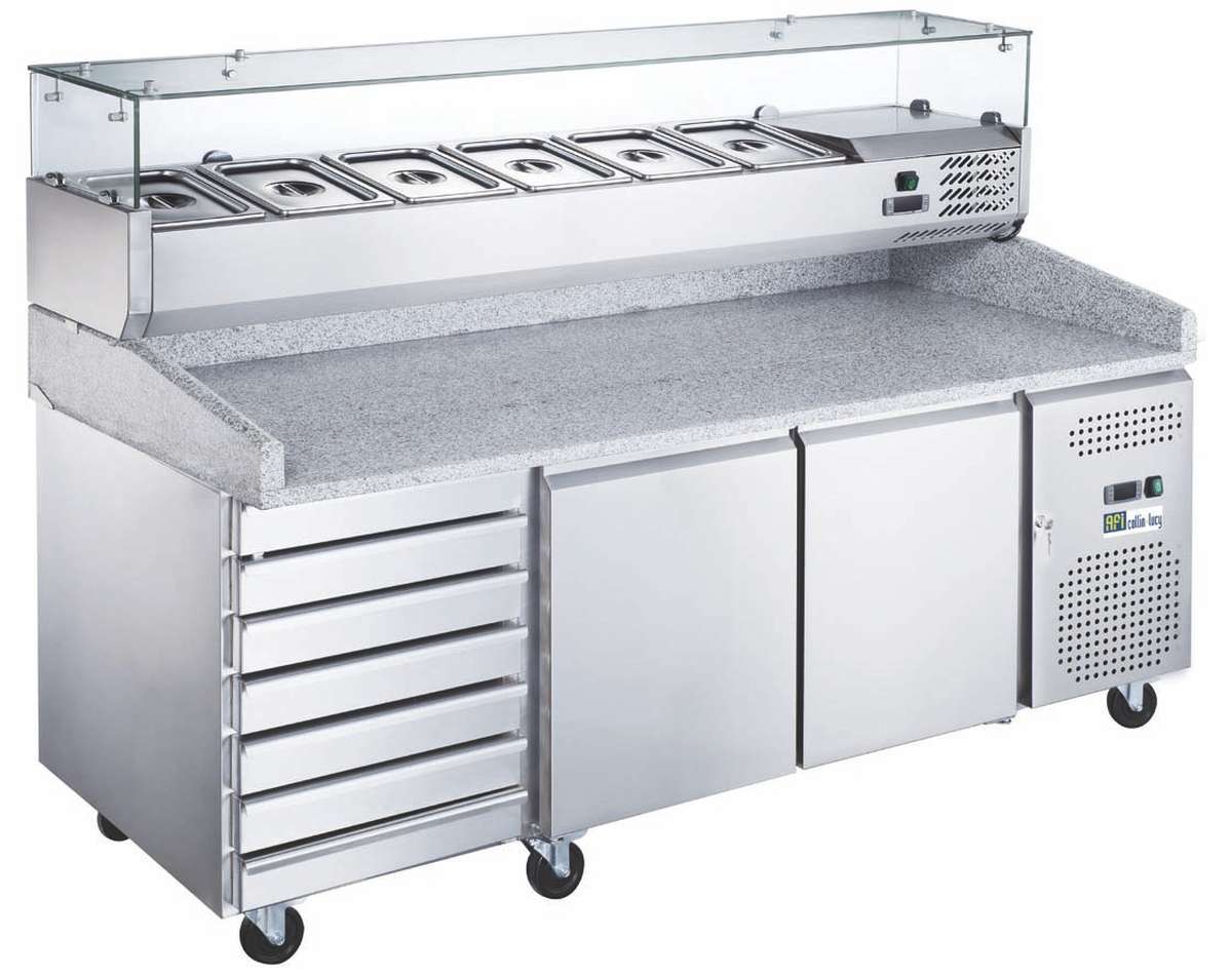 Tables à pizzas réfrigérées STAR — AA2PZ+TB — 580 L – vue 2
