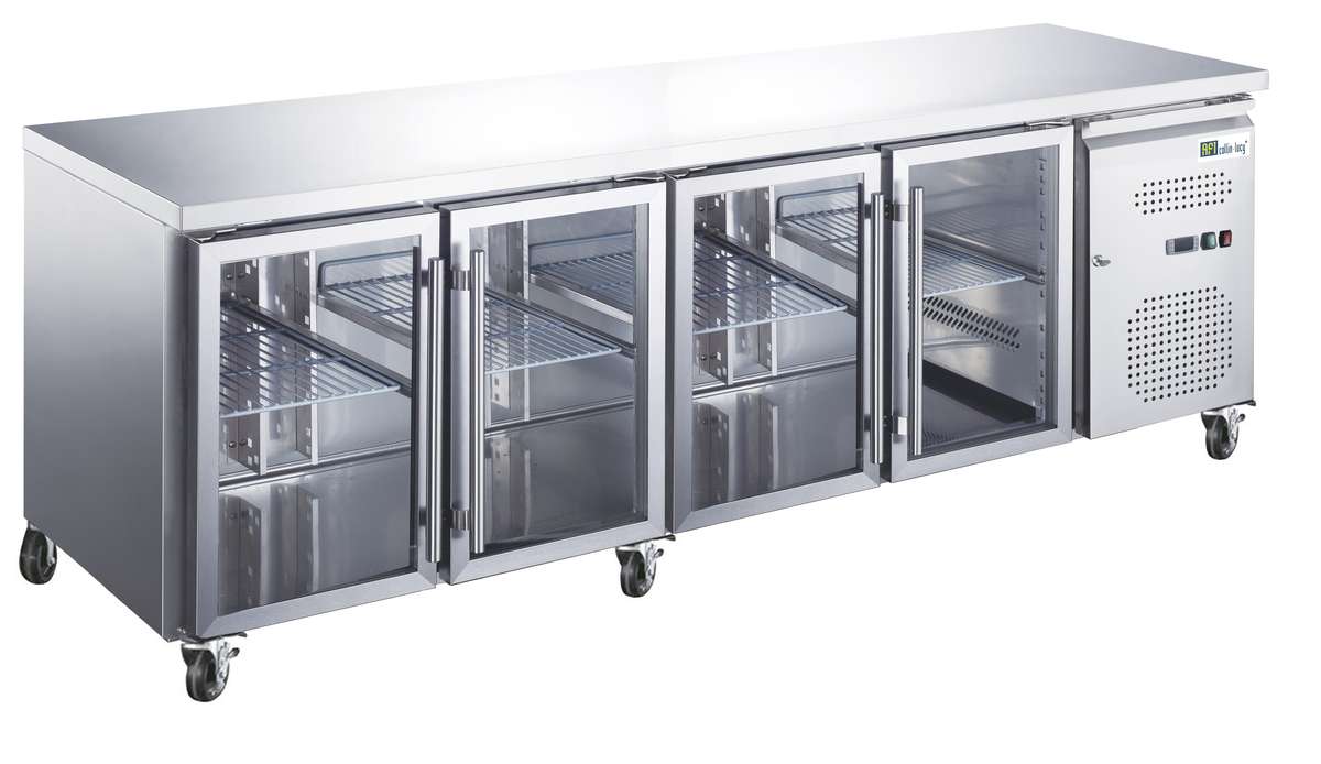 Tables réfrigérées portes vitrées STAR — AA4PV — 553 L