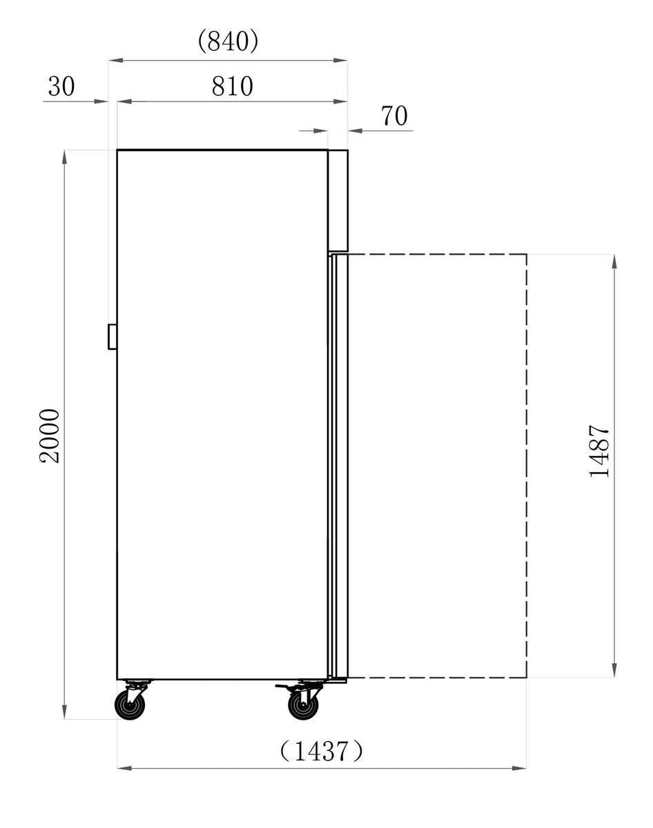 Armoires réfrigérées STAR — AAF6P — 600 L – vue 2