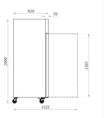 Armoires de congélation STAR — AAF7N — 700 L – vue 2