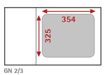 Bac gastronorme inox GN 2/3 AFI Collin-Lucy — B23100 — 8 L – vue 2