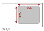 Bac gastronorme inox GN 2/3 AFI Collin-Lucy — B2365 — 5.5 L