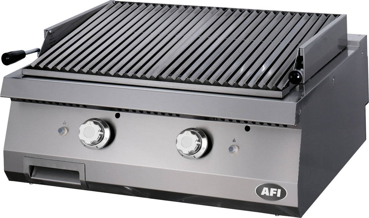 Grill avec pierres de lave AFI — GPL9PG80