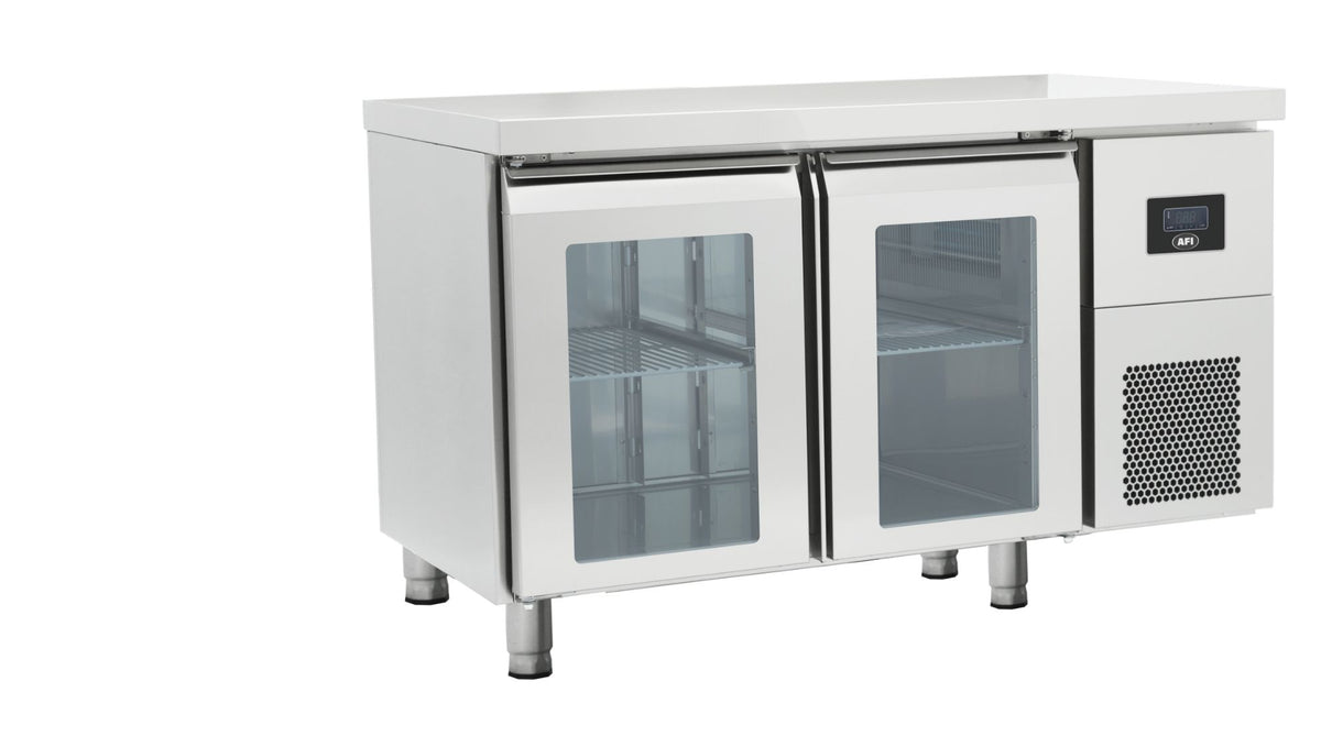 Tables réfrigérées portes vitrées AFI — OZ2PV — 301 L