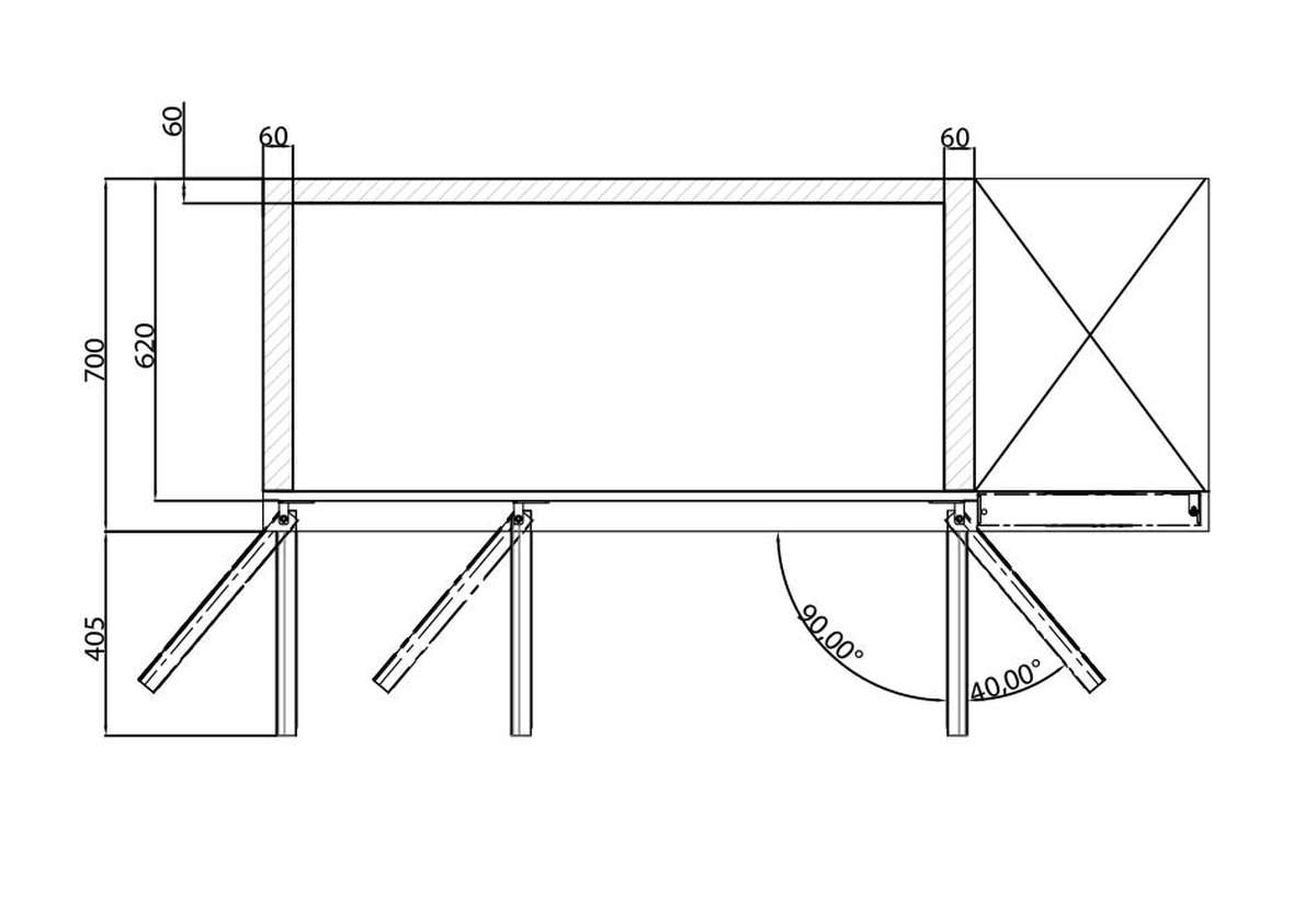 Tables réfrigérées AFI — OZ3PP — 457 L – vue 2