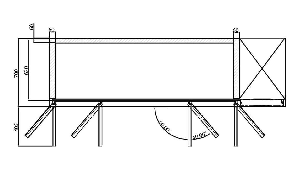 Tables réfrigérées AFI — OZ4PP — 625 L – vue 2