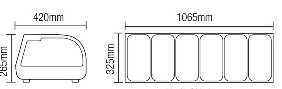 Vitrines réfrigérées à sushis AFI Collin-Lucy — RTS-62L – vue 2