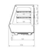 Vitrines réfrigérées à poser AFI Collin-Lucy — RTW-125L — 125 L – vue 2