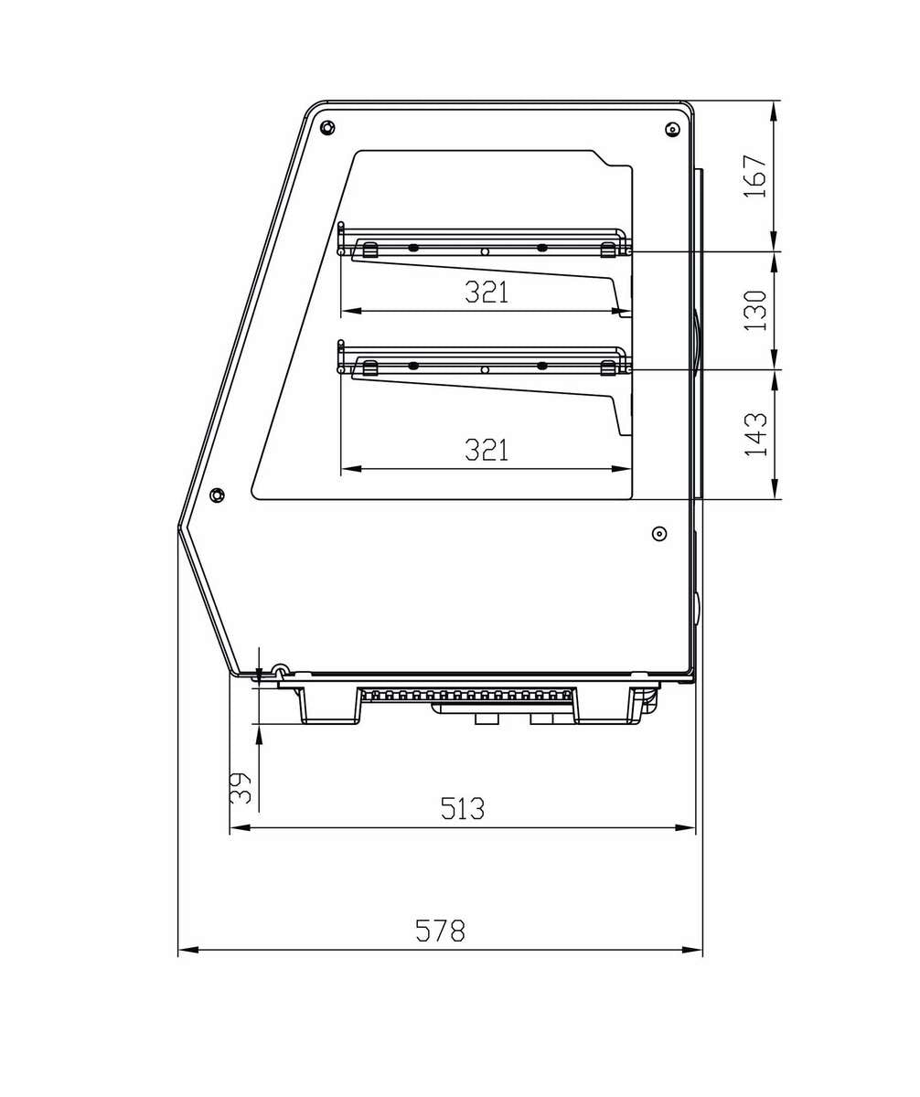 Vitrines réfrigérées à poser AFI Collin-Lucy — RTW-125L — 125 L – vue 2