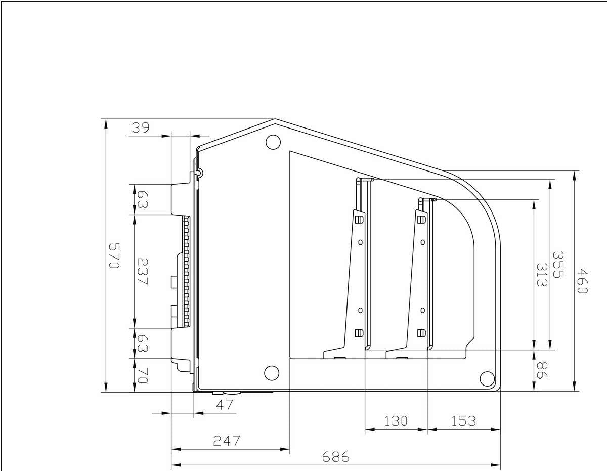 Vitrines réfrigérées à poser AFI Collin-Lucy — RTW-160L — 160 L – vue 2