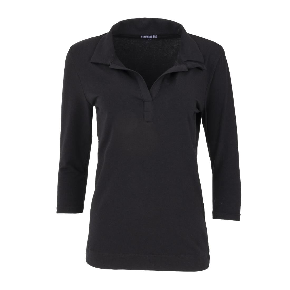 T-Shirt col V femme Uniform Works noir XL — B038-XL