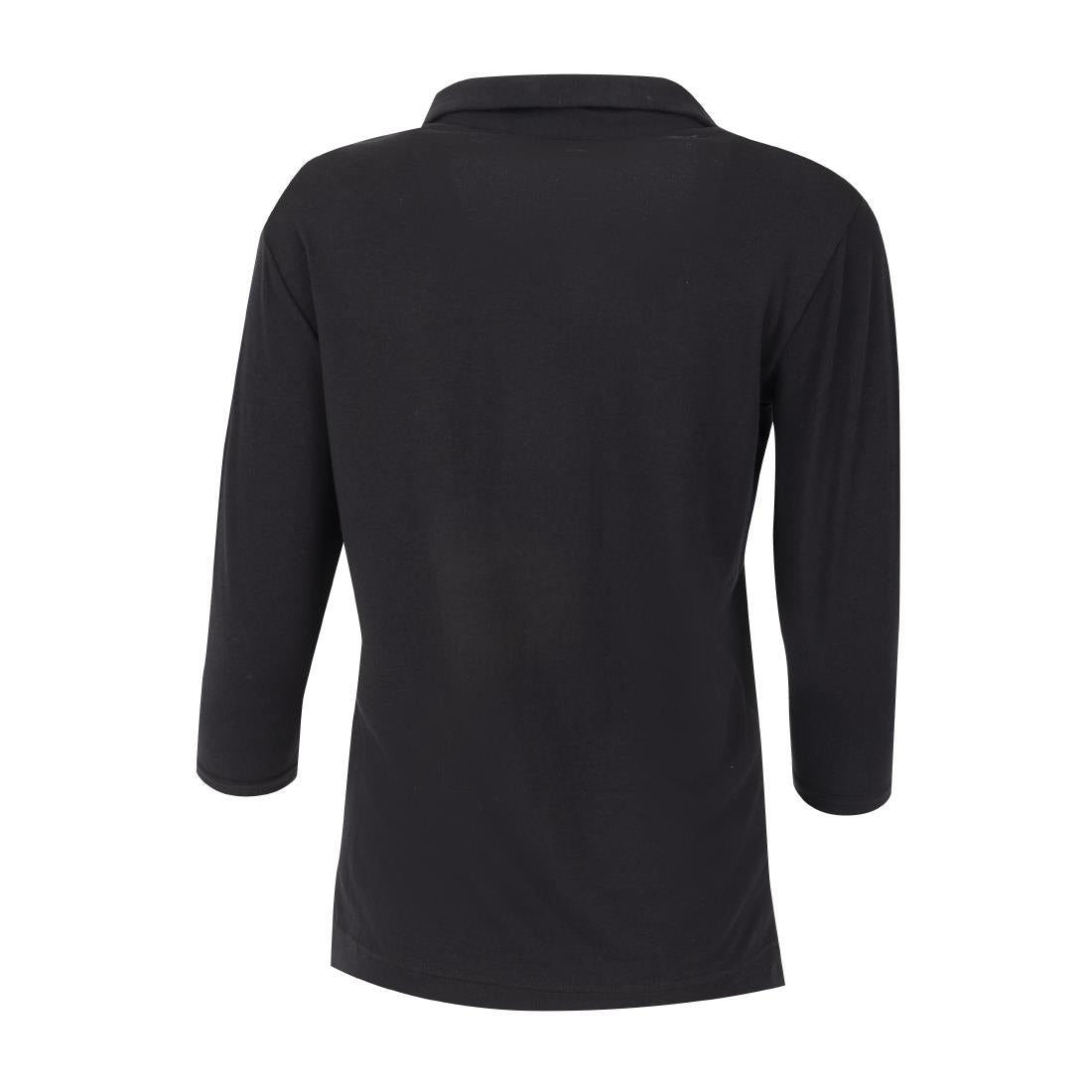 T-Shirt col V femme Uniform Works noir XL — B038-XL