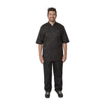 Veste de cuisine mixte Cool Vent Chef Works Montreal noire M — B054-M