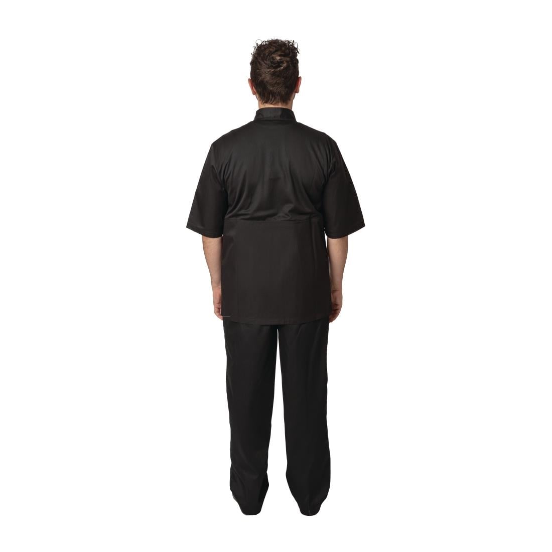 Veste de cuisine mixte Cool Vent Chef Works Montreal noire XS — B054-XS