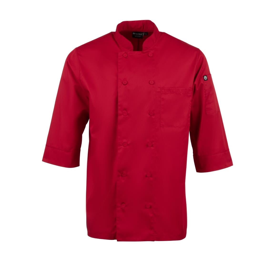 Veste de cuisine mixte Chef Works rouge M — B106-M