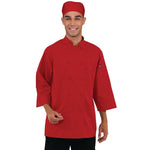 Veste de cuisine mixte Chef Works rouge L — B106-L