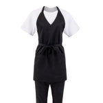 Tablier serveur col en V Whites noir — B128