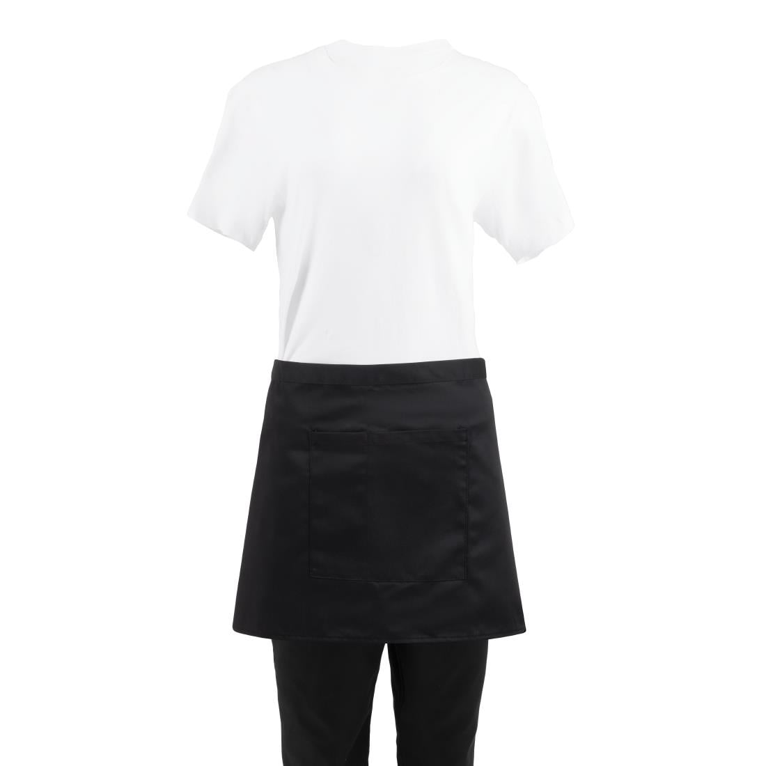 Tablier serveur court Whites noir — B131