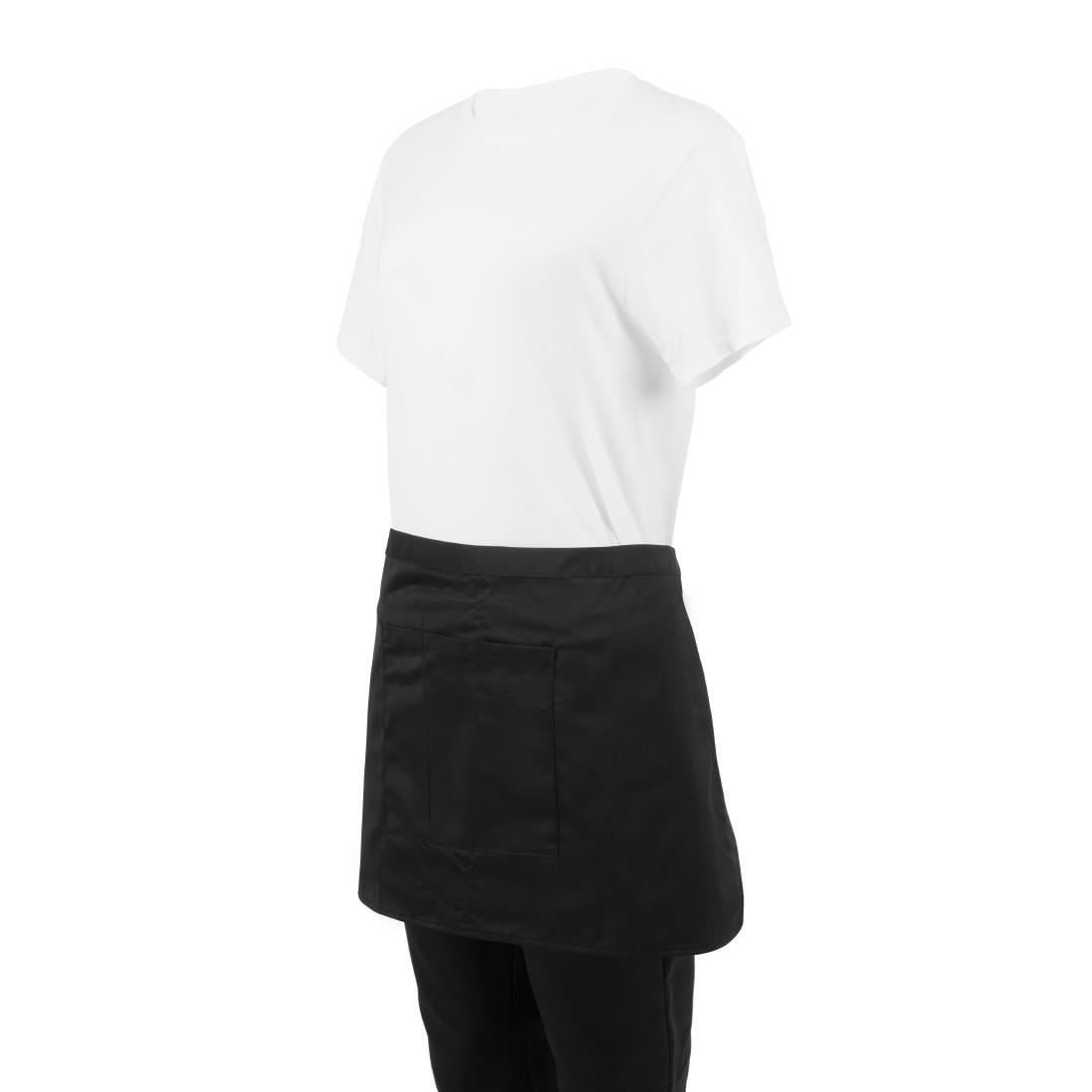 Tablier serveur court Whites noir — B131