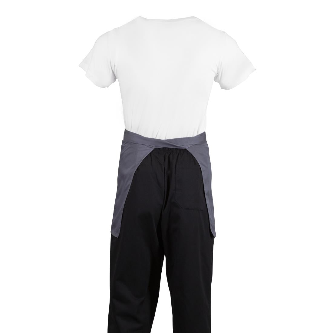 Tablier serveur court Whites gris anthracite — B157